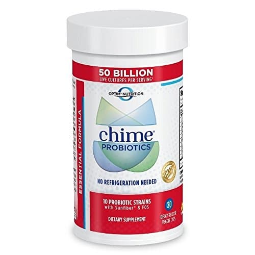 Optim Nutrition Chime Probiotics Shelf Stable Essential Formula 50 Billion (30 veggie caps)