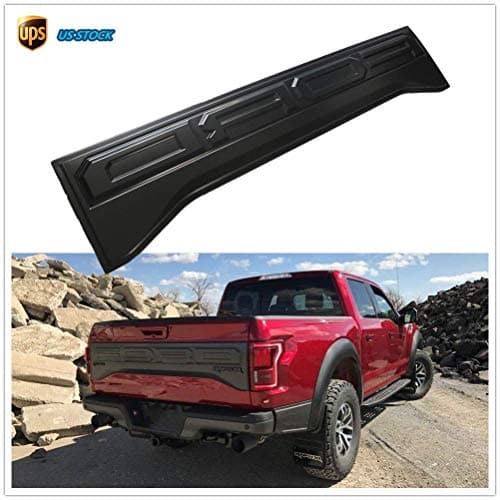 Raptor Style Tail Gate Applique Rear Trim Panel Black For Ford F150 2015 2016 2017, Tailgate Directly Fit