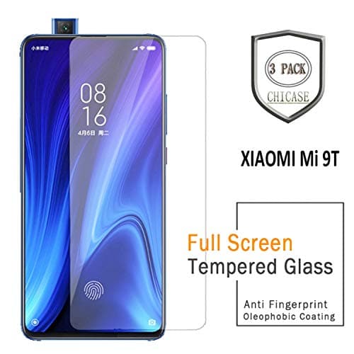CHICASE Screen Protector for Xiaomi Mi 9T,[3 Pack] Tempered Glass Screen Protector with Lifetime Replacement for Xiaomi Mi 9T