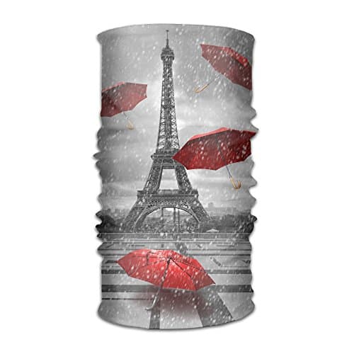 Eiffel Tower Magic Elastic Solid Neck Balaclava Sport Scarf For Fishing, Hiking, Running, Motorcycling