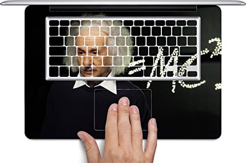Albert Einstein Macbook Full Keyboard Vinyl Decal Skin (Fits 13 inch) by This Mugs 4U