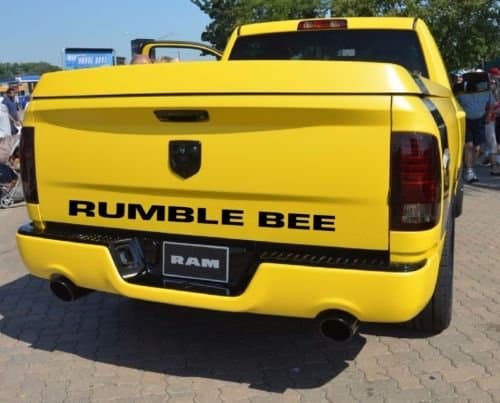 Jis Decals Generic Rumble BEE Rear Decal (Black) 44 INCH
