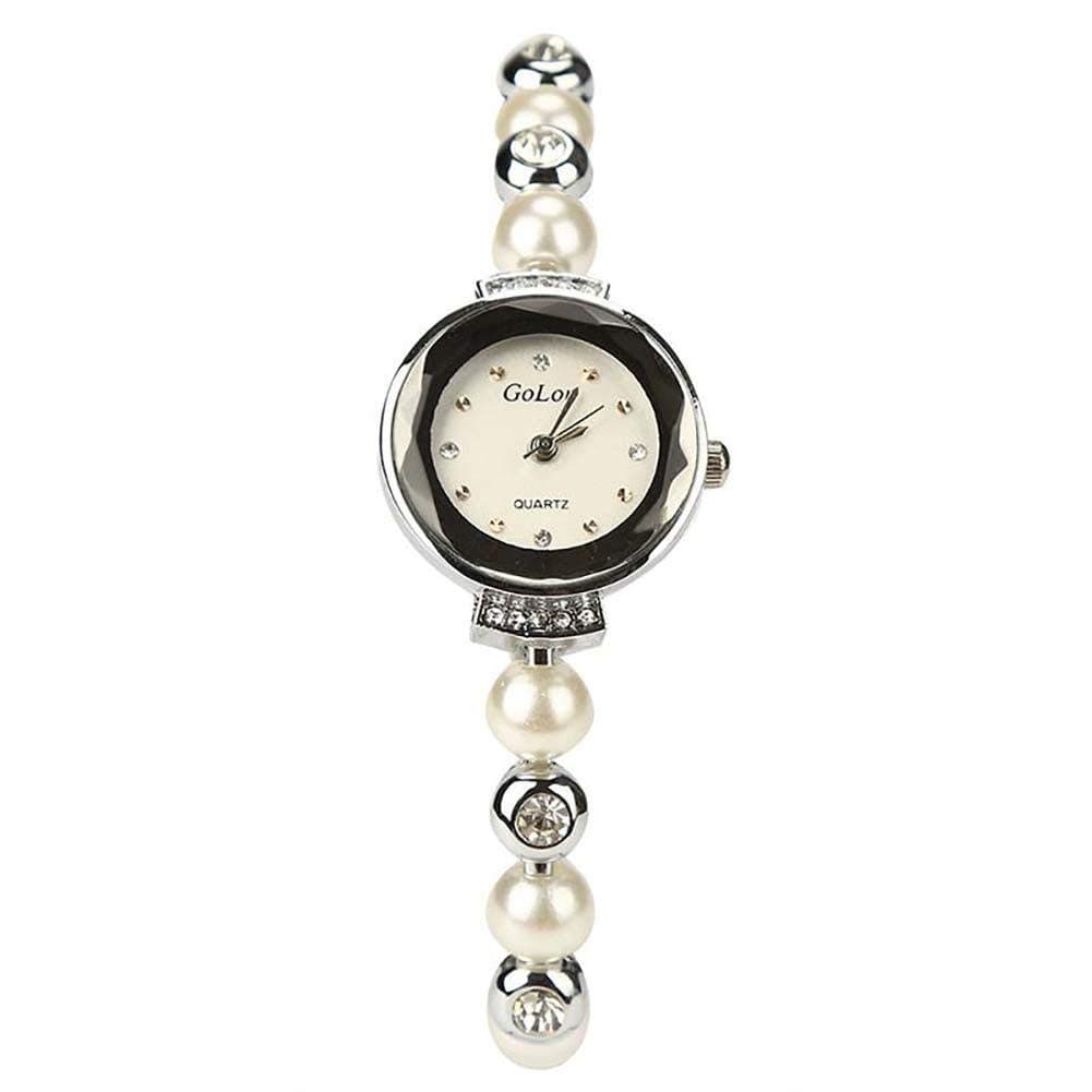 Watche Women's Ceramic Diamond Chain Quartz Watch Clock