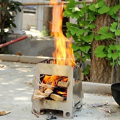 Mini Cooking Camping Folding Stove Backpacking Lightweight And Compact, Fits Into Any Pocke Is Meant For Rugged Camping.