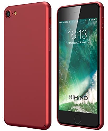 iPhone 8 Case, iPhone 7 Case, Himino Ultra Slim Fit Soft PC Hard Cover Full Protective Anti-Scratch Resistant Case for iPhone 7/iPhone 8 (Lucky Red)