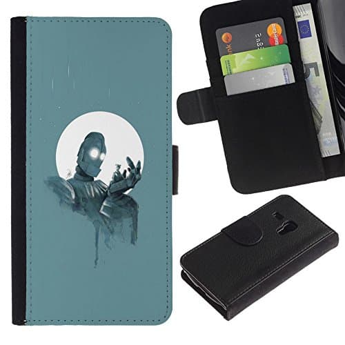 Good Phone Accessory // Leather Wallet Protective Case Card Money Holder Cover for Samsung Galaxy S3 MINI 8190 // Gentle Giant