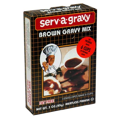 Serv a Gravy Gravy Mix, Brown, 3-Ounce Boxes (Pack of 12)