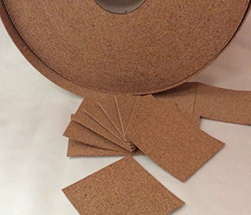 50- 3.5" x 3.5" adhesive cork backing for 4" coasters or stone tiles