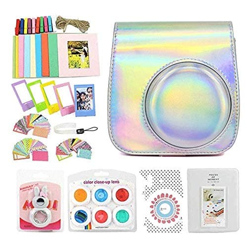 WOGOZAN for Fujifilm Instax Mini 9 Instant Camera Accessories Bundle Includes Camera Case, Filters, Album, Lens, and More