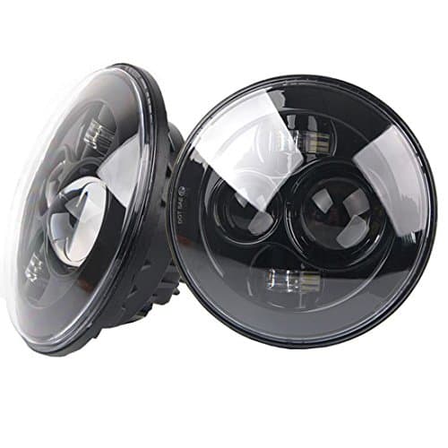 a pair 7 inch 30W Round LED Projectior Headlight for Jeep Wrangler Harley Davidson Motorcycle
