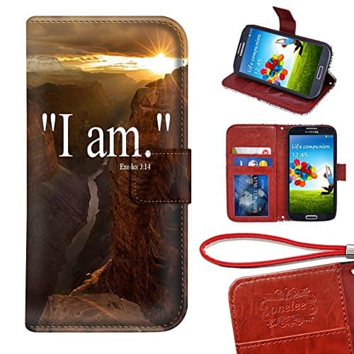 Samsung Galaxy S7 Wallet Case [herlihy] Customized PU Leather Durable bible verses about strength Samsung Galaxy S7 Wallet Case with Card Slots For Samsung Galaxy S7