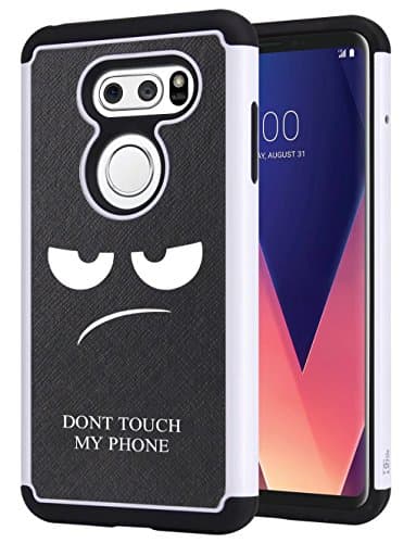 LG V30 Case, DGtle [Drop Protection] [Dual Layer] Armor Defender Shockproof Hybrid Protective Case Cover For LG V30 (White)