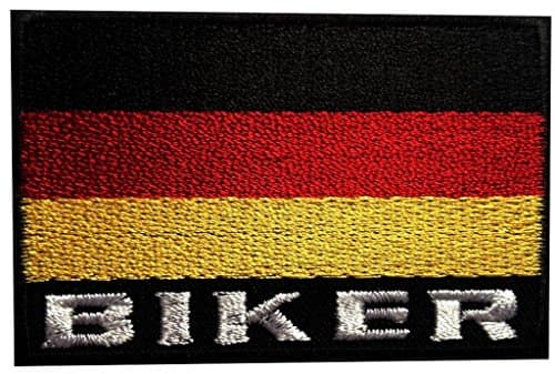 Iron on Patch Embroidered Patches Application German Biker Flag Racing