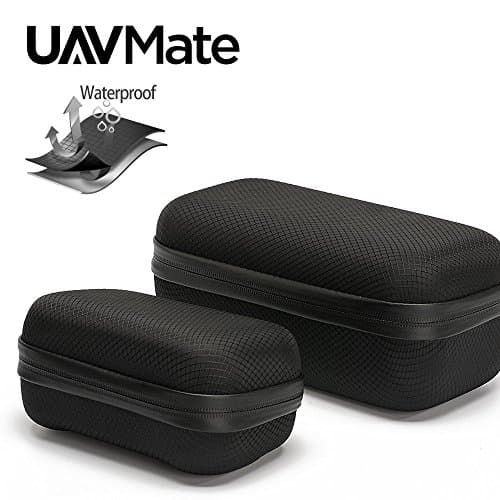 UAVMate Portable Carrying Case Foldable Drone Body and Remote Controller Transmitter Bag Hardshell Housing Bag Storage Box Accessories for DJI Mavic Pro