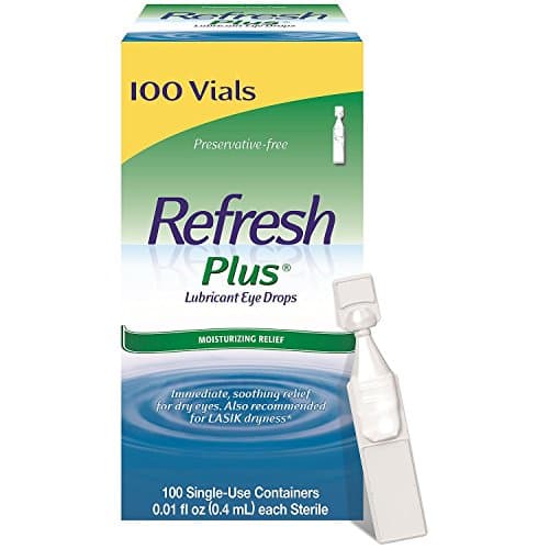 Allergan Refresh Plus Lubricant Eye Drops, Mega Value, Pack of 4 (400 Count Total )