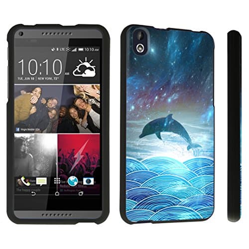 DuroCase ® HTC Desire 816 Hard Case Black - (Dolphin)