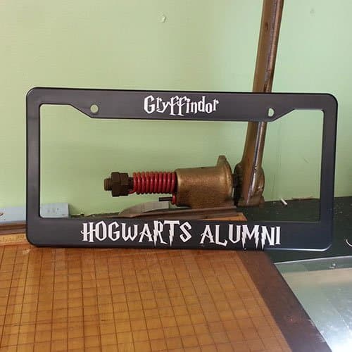 Gryffindor Hogwarts Alumni License Plate Holder
