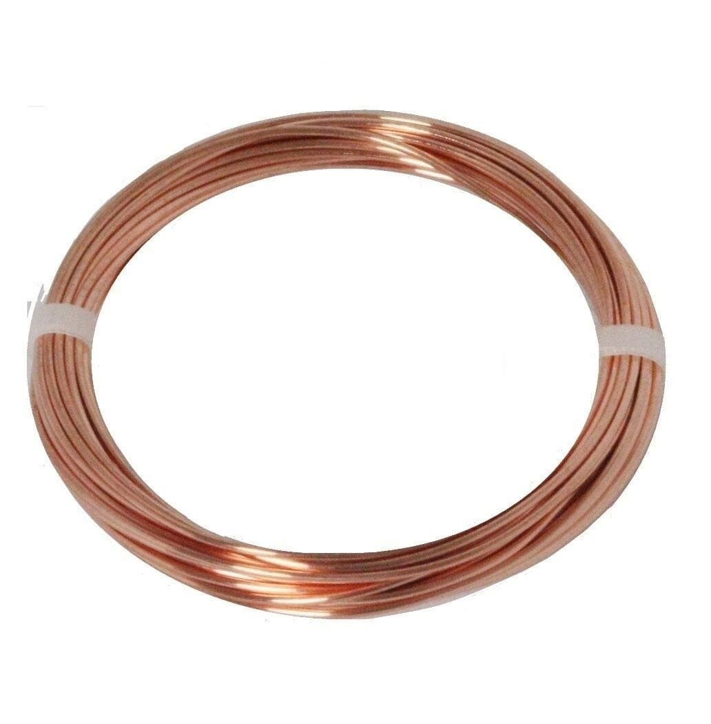 10 AWG. Bare Solid Copper Building Wire Made in USA (5 Ft - Coil)