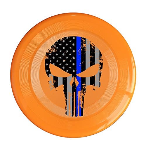 Uhouq Thin Blue Line Punisher Colorful Flying Disc Size One Size Orange