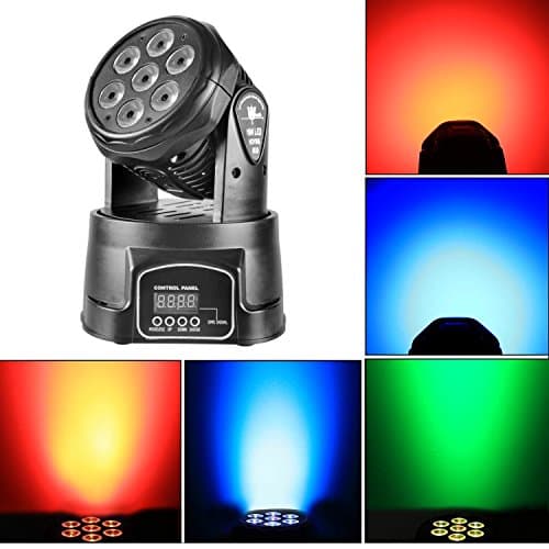 Ingleby 7pcs 10W Mini Stage Moving Head Led Spot Light for DJ Party Club Live Concert