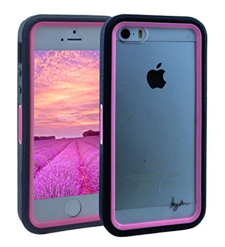 iPhone 5s Case, KYAL (TM) SHOCK ABSORPTION / IMPACT RESISTANT Full Body Hybrid Armor Case_built-in Screen Protector_Transparent Layer_Bonus Stylus Pen_Apple iPhone 5s/ 5_Pink