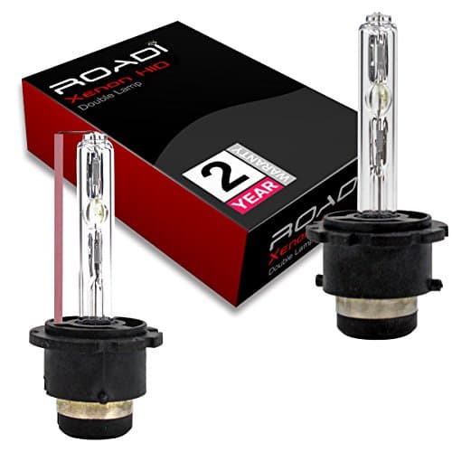 Roadi HID Xenon Replacement Bulbs - D2S - D2C - D2R - 8000K - Medium Blue(1 Pair) - 2 Year Warranty