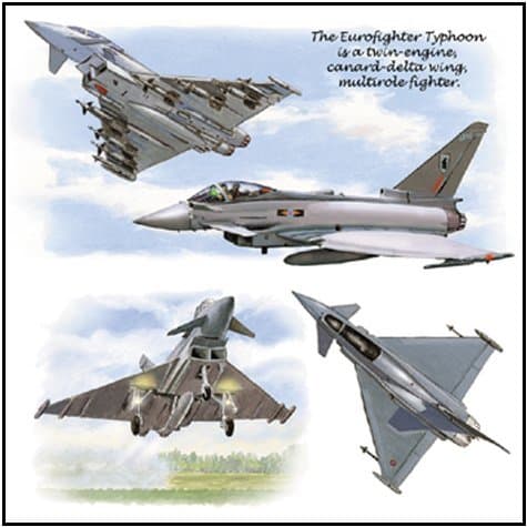 Aircraft Fridge Magnet (Eurofighter)