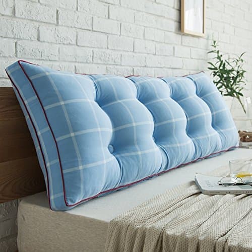 LIANGJUN Headboard Cushion Soft Package Waist Pad Big Backrest Pillow 6 Sizes, 5 Colors Available Bedding Accessories (Color : 2#, Size : 60X20X50cm)