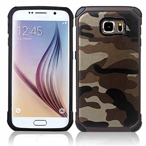 Camouflage Samsung Galaxy Note 5 Case, Shockproof High Impact Resist Hard Armor Case [Desert Brown]