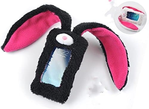 3D black rabbit Plush Rabbit Doll Case Cover For Sony Ericsson Xperia TL LT30at