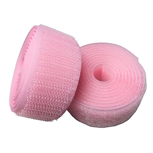 Lovetex 2" (50mm)Pink Sew on Hook and Loop Fastener Tape 5 pair yards