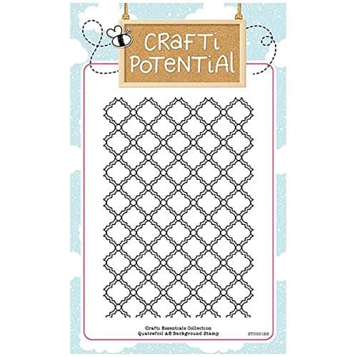 Crafti Potential A6 Background Stamp Quatrefoil