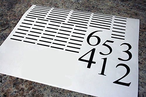 Do It Yourself - Ruler Growth Chart Vinyl -- Peel and Stick -- Black Vinyl