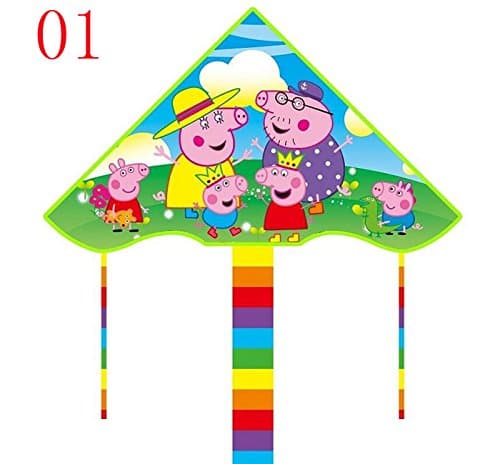 Manufacturers direct supply of various bright cloth printed corners triangular kite