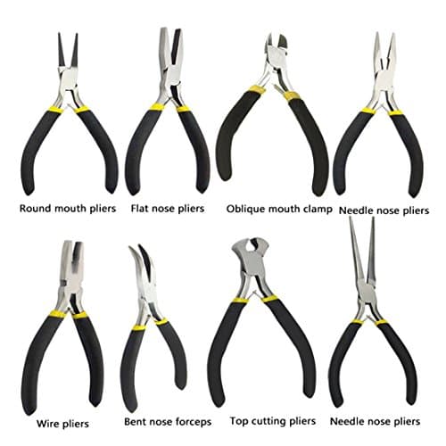 Jewellery Making Beading Mini Pliers Tools Kit Set Round Flat Long Nose