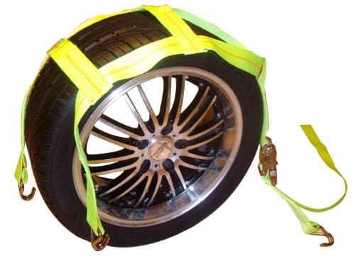 (1-Pair) Tow Dolly Tire Tie Down Strap w/ j-hook