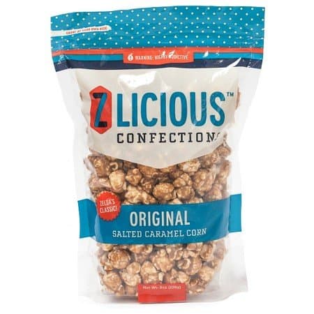 Zlicious Confections Original Salted Caramel Corn 8 oz