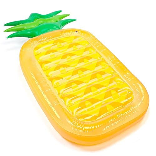 MemoryWhiz Giant PINEAPPLE Inflatable Swimming Pool Lounge Float Raft 6 Feet