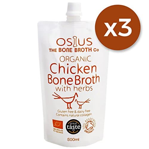 Osius Organic Chicken Bone Broth with Herbs | 500ml - Pack of 3