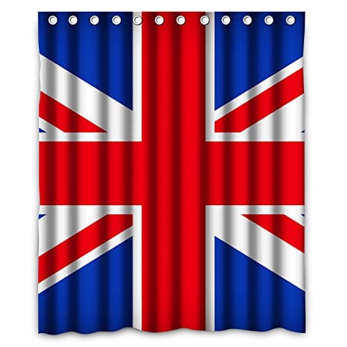 NLBH Designs British union jack flag Window Curtains/drape/panels/treatment Polyester Fabric Bedroom
