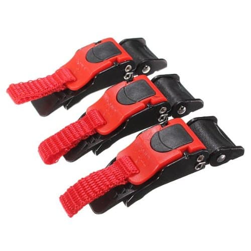 3 x Plastic Motorcycle Clip Chin Strap Quick Release Buckle Autocycle