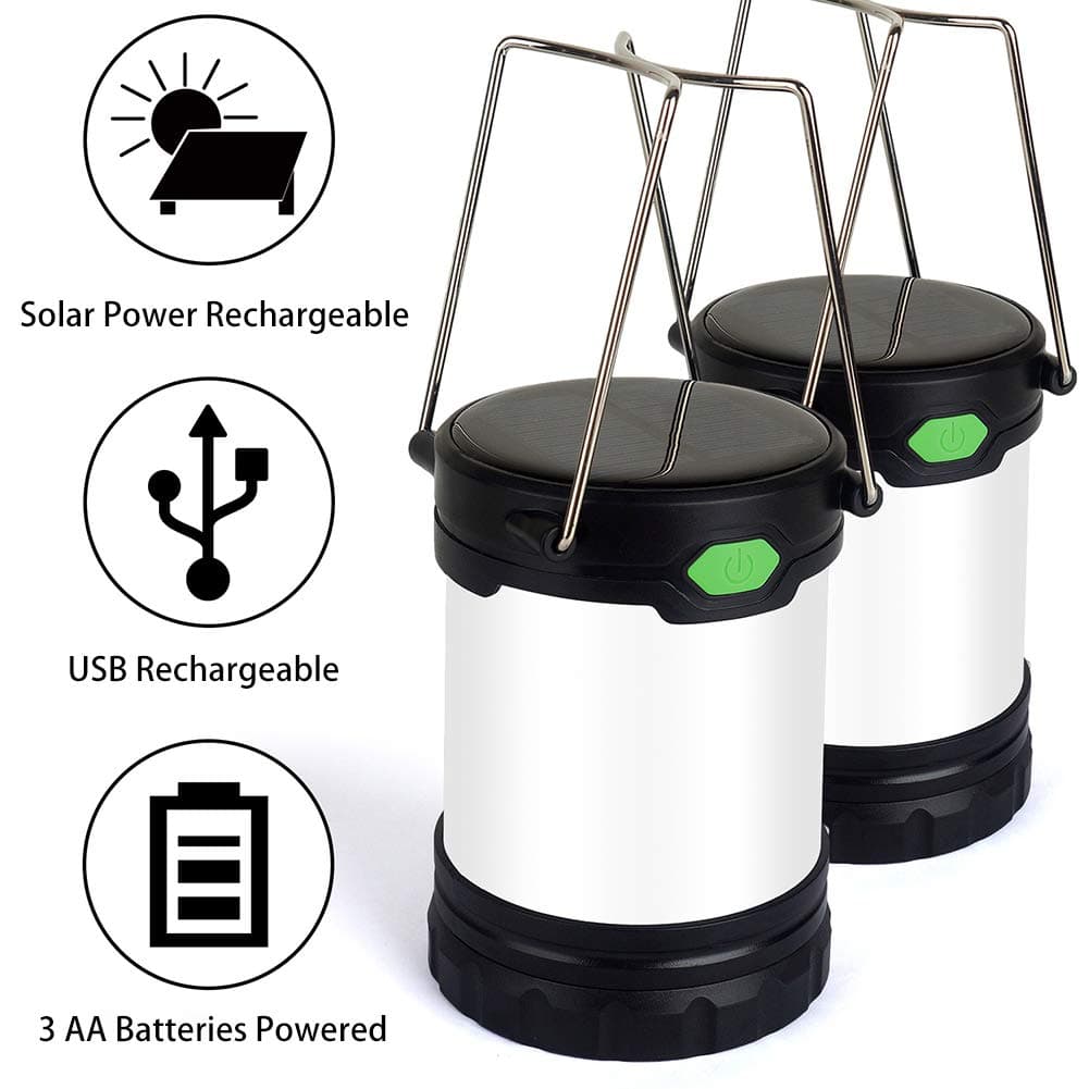 LED Camping Lantern with Clip Hook - Portable Hanging Lanterns, Survival Kit for Camping Hiking Backpacking Fishing Hurricane Emergency Indoor Outdoor Power Outage, Camping Gear