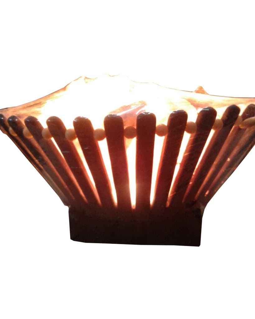Wood Bucket Salt LAMP
