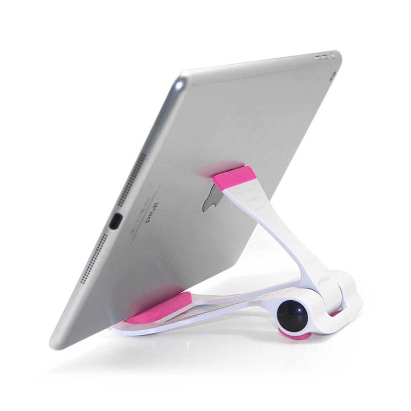 Adjustable Cell Phone Desk Stand - ToBeoneer Tablet Stand Multi-Angle Durable Anti-Slip Cradle Mount Bracket Dock Desk Accessories Holder for iPad iPhone X 8 7 6 Plus Kindle Samsung Galaxy Tab(Pink)