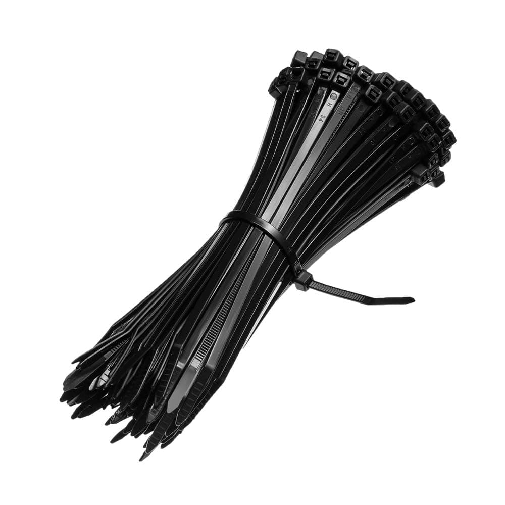 KafTonKafTon Cable Ties 300mm x 4.8mm Black Nylon Plastic Zip Tie Wraps - Pack of 1000