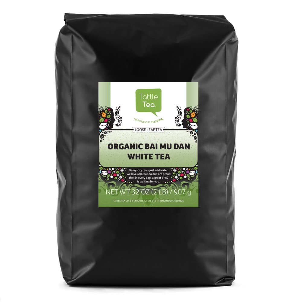 Tattle Tea Organic Bai Mu Dan White Tea, 2 Pound