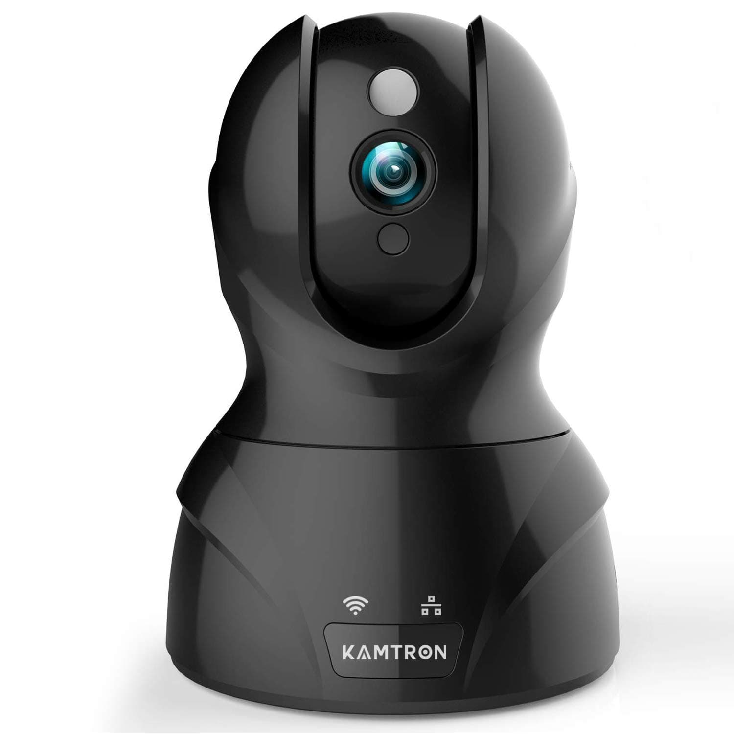 Wireless Security Camera with Two-way Audio - KAMTRON 1080P HD WiFi Security Surveillance IP Camera Home Baby Monitor with Motion Detection Night Vision, Black