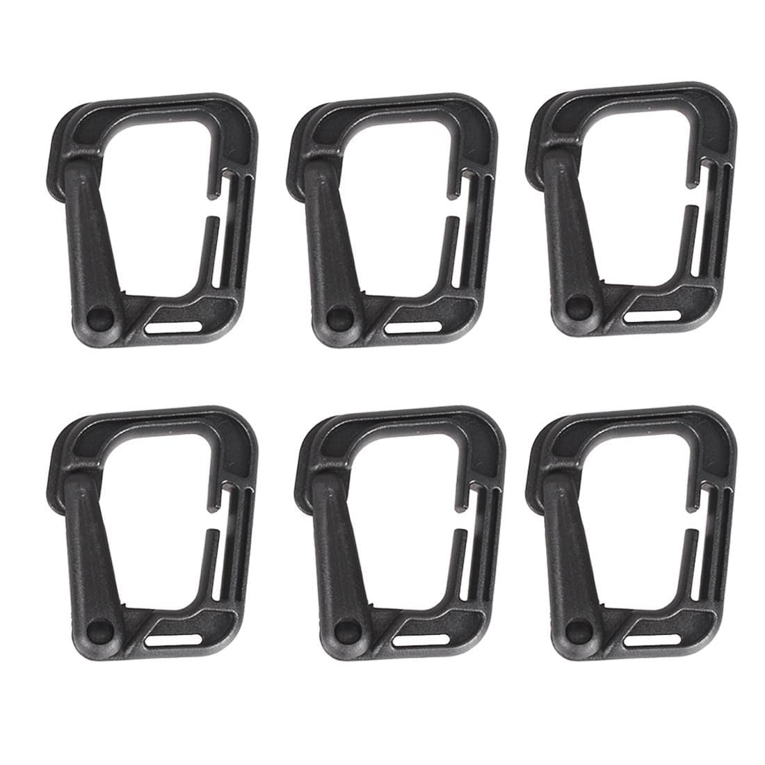 KRATARC Krayney Tactical Lightweight Plastic D-Ring Lock Hang Snap Hook Clip Keychain for Molle Webbing Tactical Vest Backpack Pouch