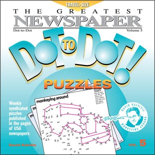 Greatest Newspaper Dot-to-Dot Puzzles (Vol. 5) - Activity Book - Mini Travel Size (5.5" x 5.5")