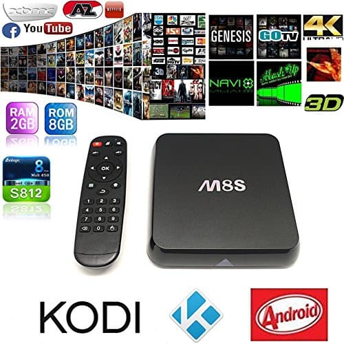 MarsKing M8S Android 4.4 TV Box Amlogic S812 Quad core,4K HD,2GB Ram/8GB Rom,Dual Band WiFi,Bluetooth 4.0 Ott for Streaming TV